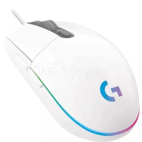 Souris filaire GamerLogitechG203 LightSync(Blanc) | MonPC.Store