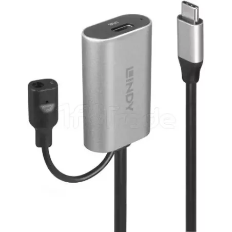 Rallonge USB 3.1 Type C amplifiéeLindyM/F 5m | MonPC.Store