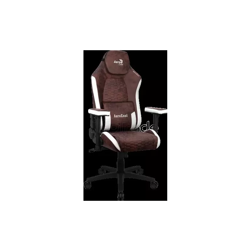 FauteuilAeroCoolCrownAeroSuede (Marron/Blanc) | MonPC.Store