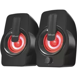 EnceintesTrustGemi RGB Led USB (Noir) | MonPC.Store