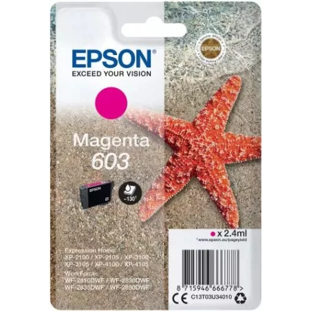 Cartouche d'encreEpsonEtoile de mer 603(Magenta) | MonPC.Store