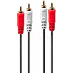 Cable AudioLindy2x RCA vers 2x RCA 10m (Noir) | MonPC.Store