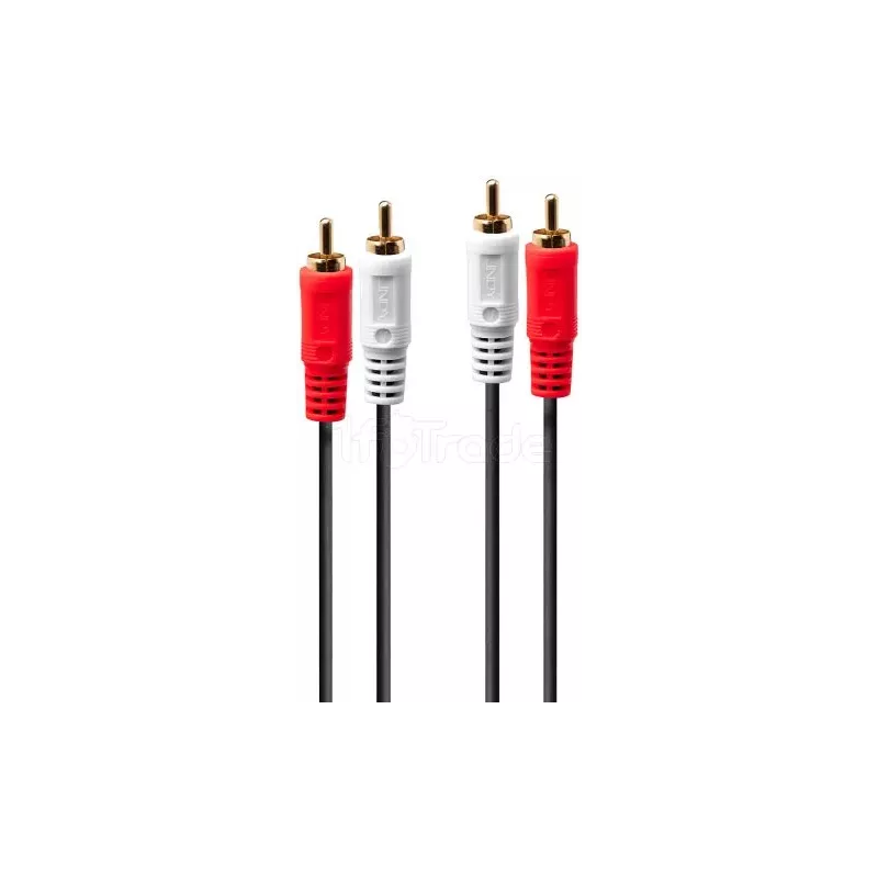 Cable AudioLindy2x RCA vers 2x RCA 10m (Noir) | MonPC.Store