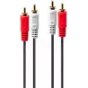 Cable AudioLindy2x RCA vers 2x RCA 10m (Noir) | MonPC.Store