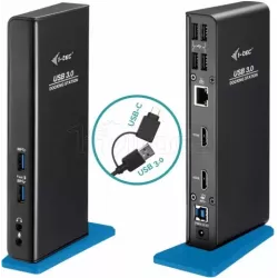 Station d'accueil USB-A/C 3.0I-Tec(Noir/Bleu) | MonPC.Store