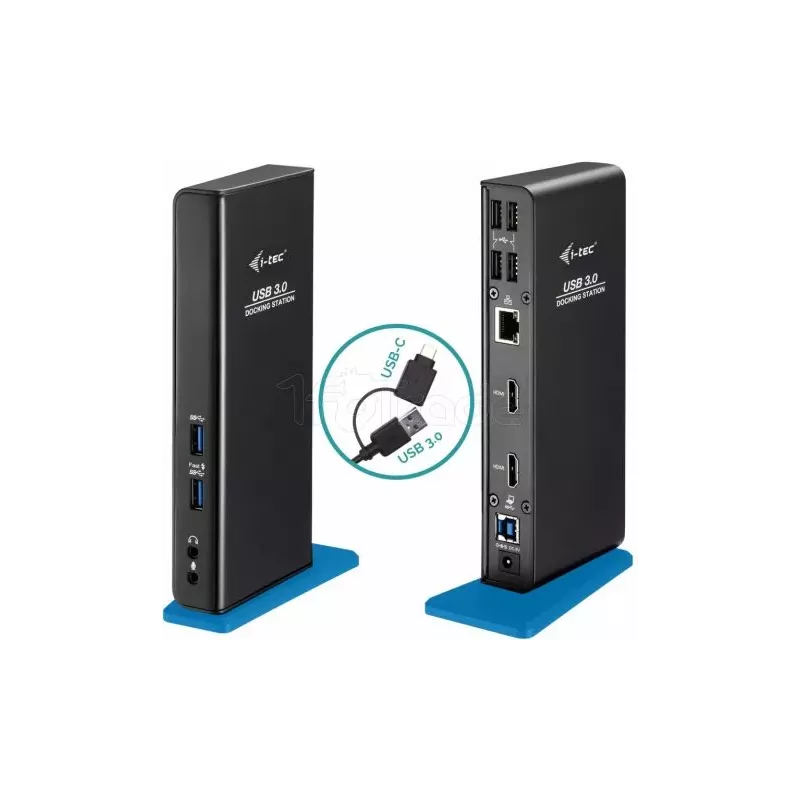 Station d'accueil USB-A/C 3.0I-Tec(Noir/Bleu) | MonPC.Store