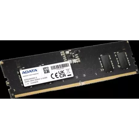 Barrette mémoire 8Go DIMM DDR5Adata4800MHz (Noir) (OEM) | MonPC.Store