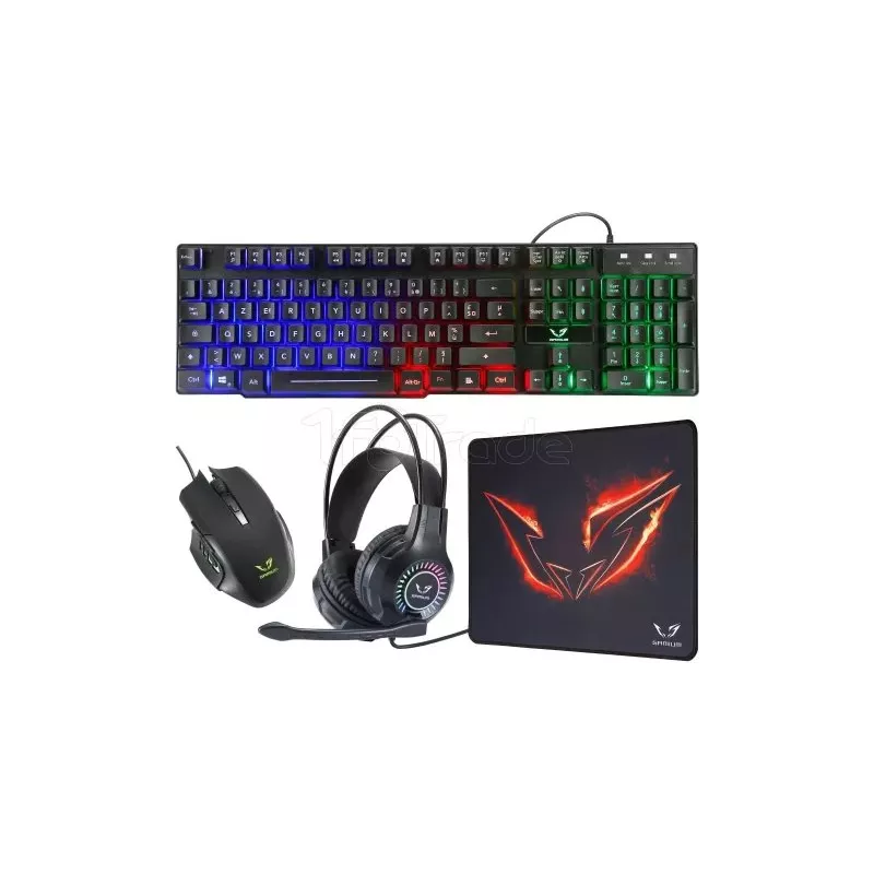 Pack Gamer 4en1 (Clavier/Souris/Casque/Tapis)… | MonPC.Store
