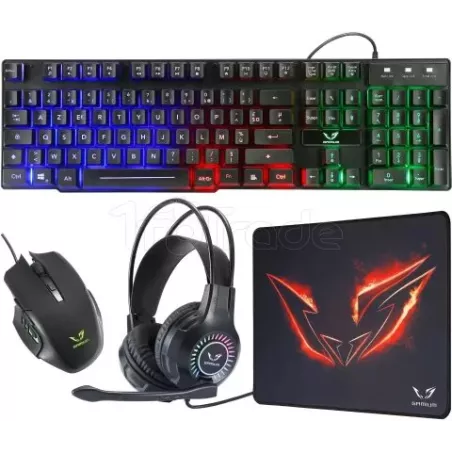 Pack Gamer 4en1 (Clavier/Souris/Casque/Tapis)… | MonPC.Store