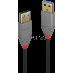 CableLindyUSB 3.0 type A 1m (Noir/Gris) | MonPC.Store