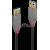 CableLindyUSB 3.0 type A 1m (Noir/Gris) | MonPC.Store