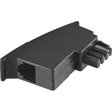 Prise Gigogne RJ11Goobay(Noir) | MonPC.Store