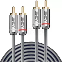 Cable AudioLindy2x RCA vers 2x RCA 5m (Argent) | MonPC.Store