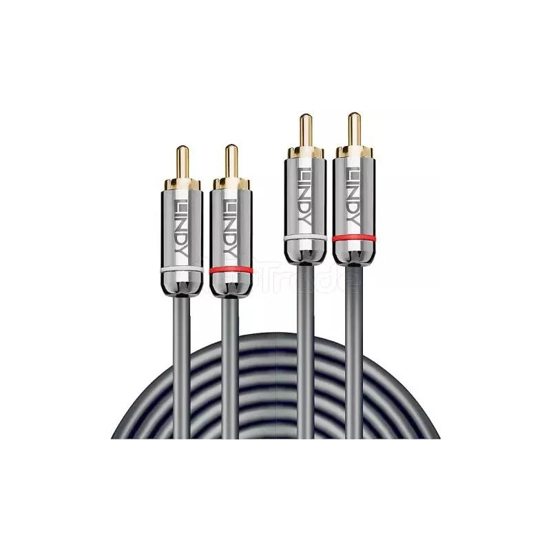 Cable AudioLindy2x RCA vers 2x RCA 5m (Argent) | MonPC.Store