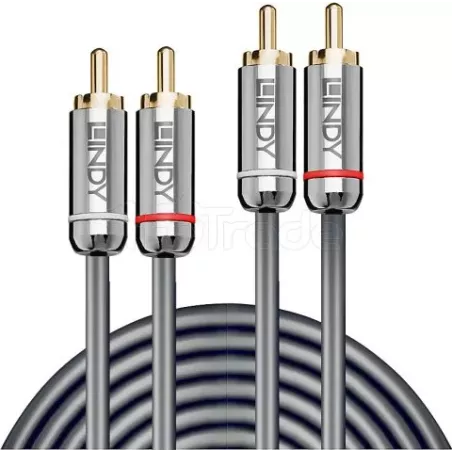 Cable AudioLindy2x RCA vers 2x RCA 5m (Argent) | MonPC.Store