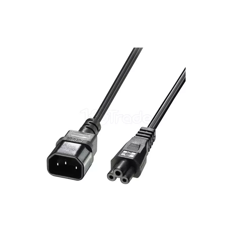 Cable d'alimentationLindyC14 vers C5 M/F 2m (Noir) | MonPC.Store