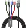 Cable 4en1BaseusRapid USB 2.0 type A vers 2xType C, 1… | MonPC.Store