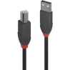 CableLindyUSB 2.0 type A - B M/M 3m (Noir/Rouge) | MonPC.Store