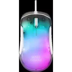 Souris filaire GamerMars GamingMMGlowRGB (Blanc) | MonPC.Store