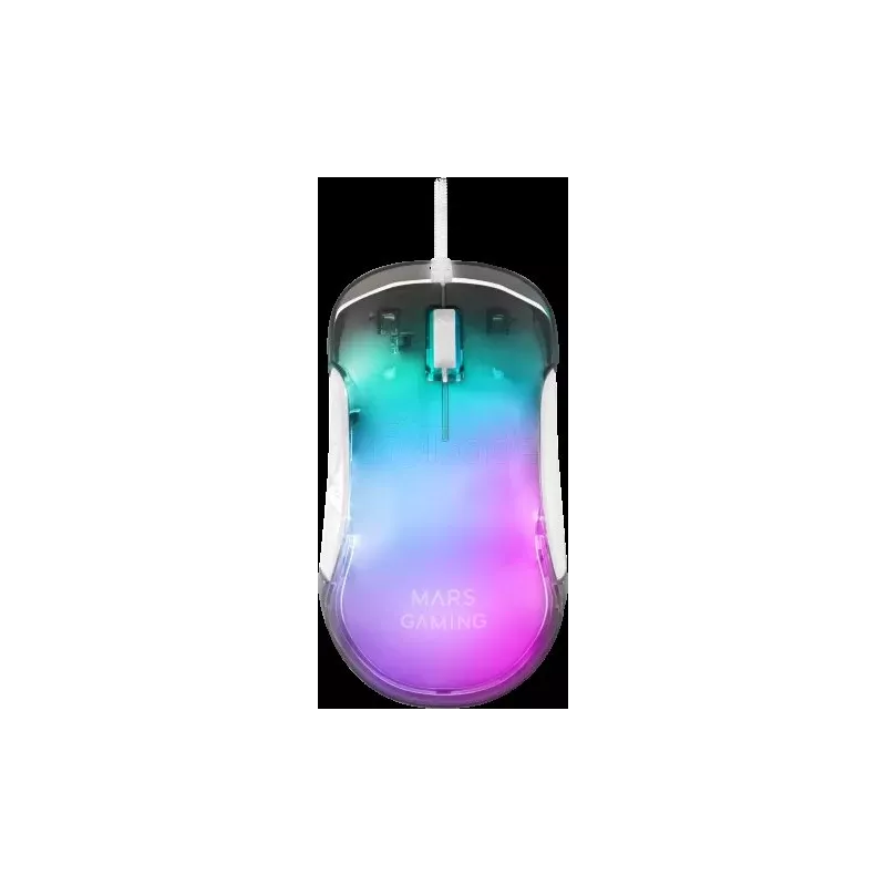 Souris filaire GamerMars GamingMMGlowRGB (Blanc) | MonPC.Store