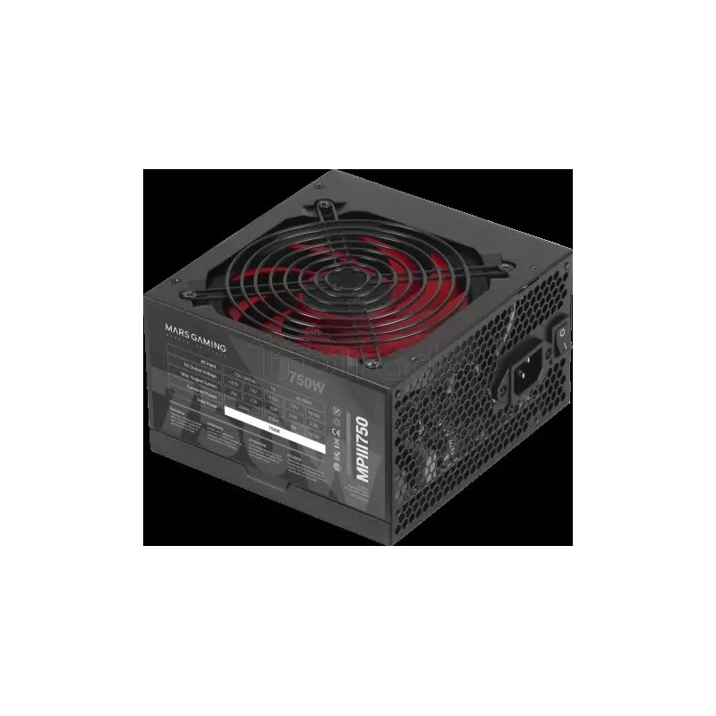 Alimentation ATXMars GamingMPIII- 750W (Noir/Rouge) | MonPC.Store