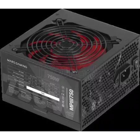 Alimentation ATXMars GamingMPIII- 750W (Noir/Rouge) | MonPC.Store