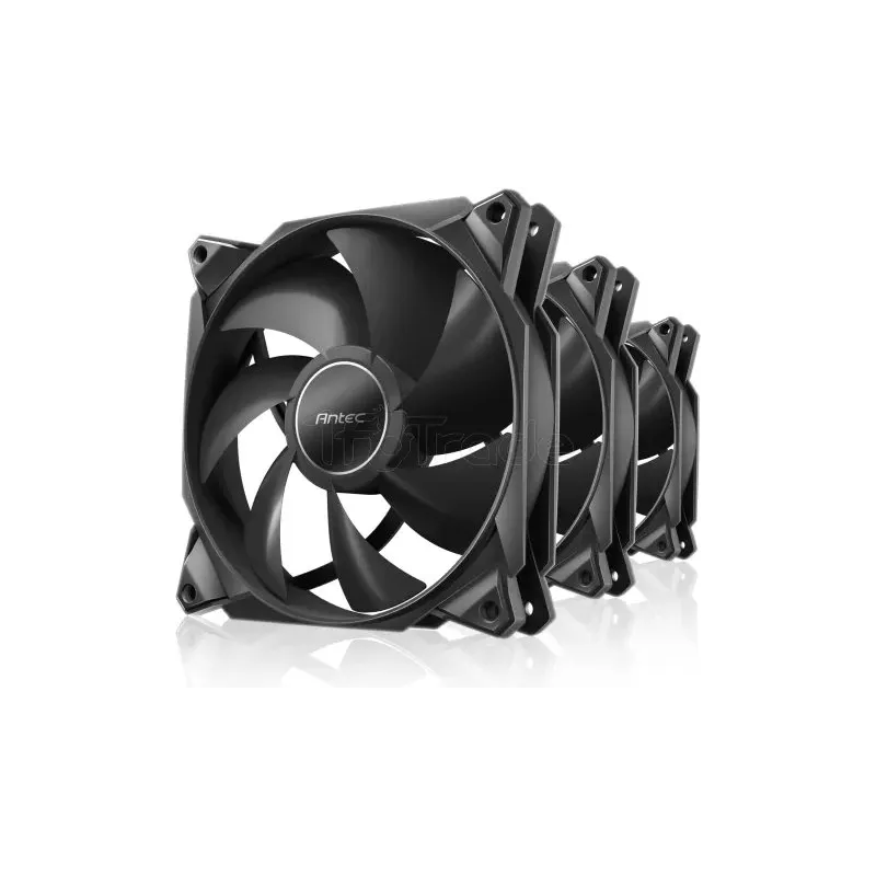 Lot de 3 Ventilateurs de boitierAntecStorm- 12cm (Noir) | MonPC.Store
