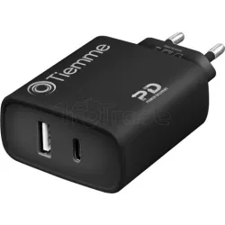 Chargeur secteurTiemme1 port USB-A + 1 port USB-C 38W… | MonPC.Store