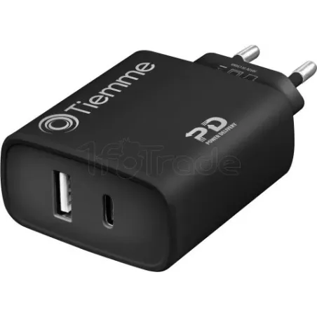 Chargeur secteurTiemme1 port USB-A + 1 port USB-C 38W… | MonPC.Store