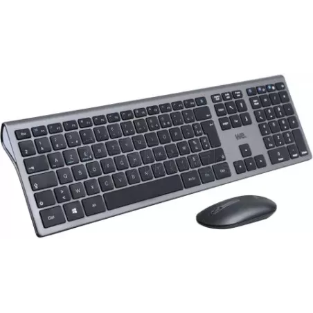 Pack 2en1 (Clavier/Souris) sans filWe(Gris/Noir) | MonPC.Store