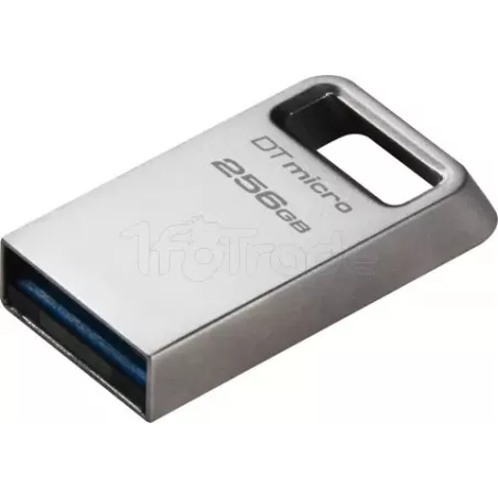 Clé USB 3.2KingstonDataTraveler Micro- 256Go (Argent) | MonPC.Store