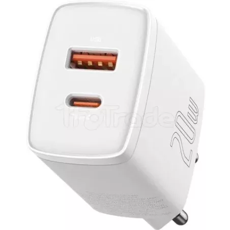 Chargeur secteurBaseusCompact1x port USB-A + 1x port… | MonPC.Store
