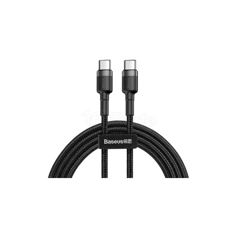 CâbleBaseusCafule USB Type C M/M 1m (Noir/Gris) | MonPC.Store