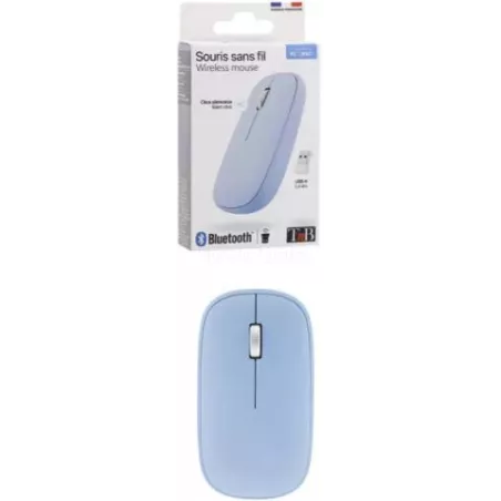 Souris sans fil BluetoothT'nBColor (Bleu) | MonPC.Store