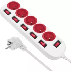 Multiprise 5 prises Maclean MCE204 + Interrupteurs… | MonPC.Store