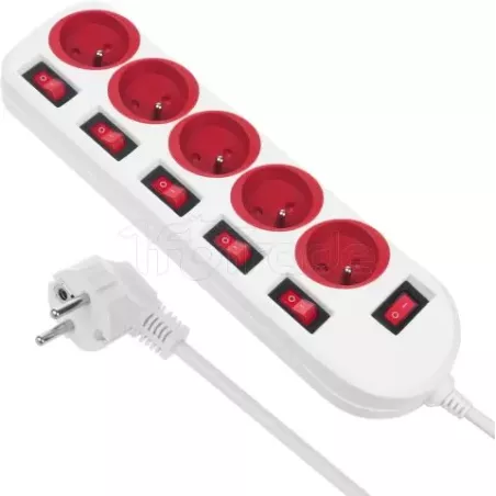 Multiprise 5 prises Maclean MCE204 + Interrupteurs… | MonPC.Store