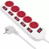 Multiprise 5 prises Maclean MCE204 + Interrupteurs… | MonPC.Store