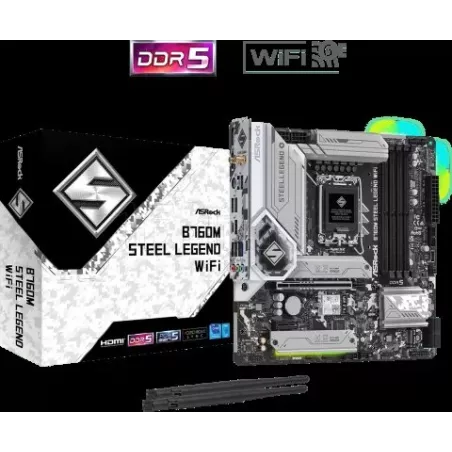 Carte MèreASRockB760M Steel Legend WiFiDDR5 (Intel LGA… | MonPC.Store