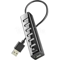 Hub USB 2.0NGSiHub Tiny- 7 ports (Noir) | MonPC.Store