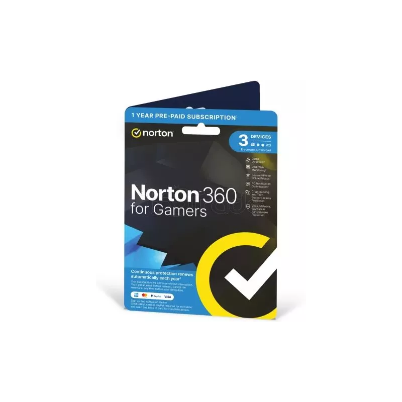 Norton360 Gamers édition- 3 appareils / 1 an | MonPC.Store