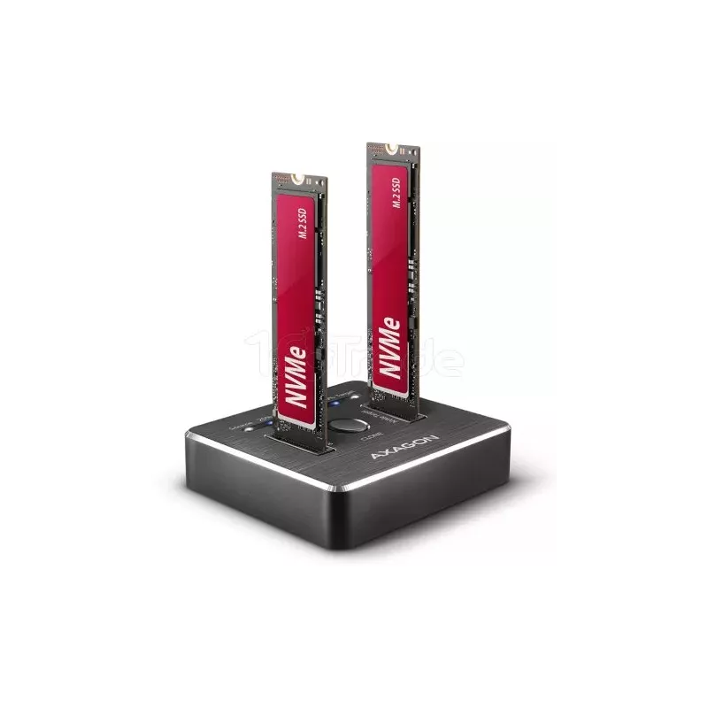 Station d'accueil AxagonADSA-M2Cpour 2x NVMe - USB 3.2 | MonPC.Store