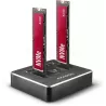 Station d'accueil AxagonADSA-M2Cpour 2x NVMe - USB 3.2 | MonPC.Store