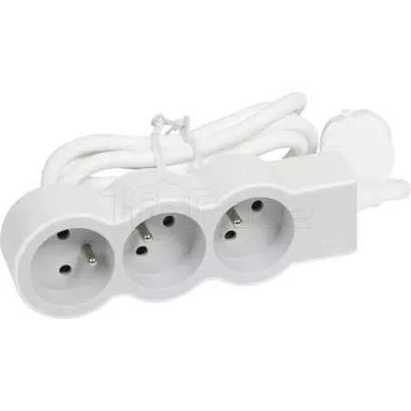 Multiprise 3 prises Legrand 1,5m (Blanc) | MonPC.Store