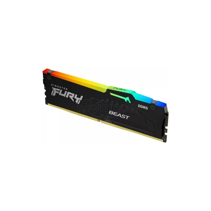 Barrette mémoire 32Go DIMM DDR5KingstonFury BeastRGB… | MonPC.Store