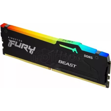 Barrette mémoire 32Go DIMM DDR5KingstonFury BeastRGB… | MonPC.Store