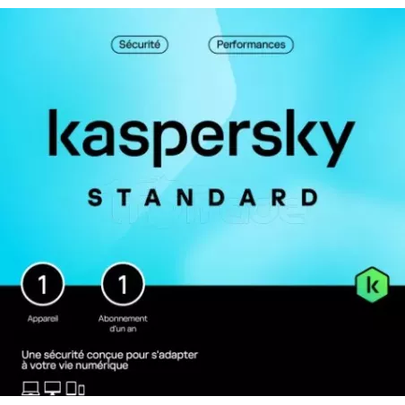KasperskyStandard - 1 appareil / 1 an | MonPC.Store
