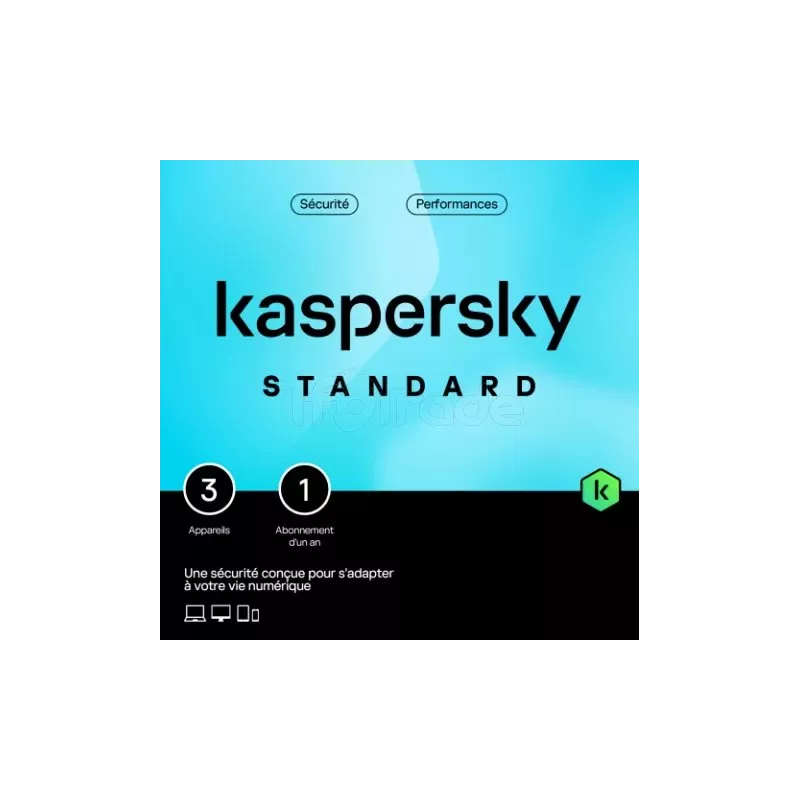 KasperskyStandard - 3 appareils / 1 an | MonPC.Store