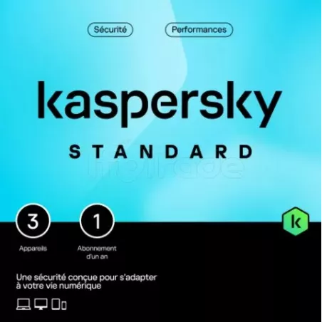 KasperskyStandard - 3 appareils / 1 an | MonPC.Store