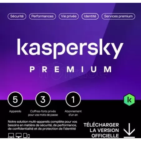 KasperskyPremium - 5 appareils / 1 an | MonPC.Store