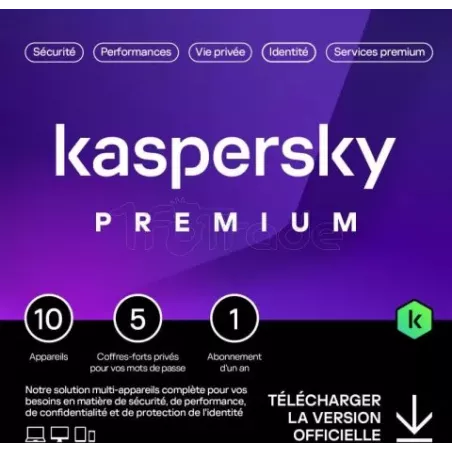 KasperskyPremium - 10 appareils / 1 an | MonPC.Store